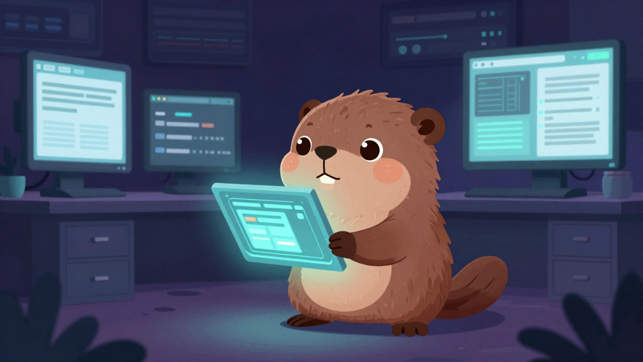 멀티미디어분석가 직업 종사자가 업무를 수행하는 모습