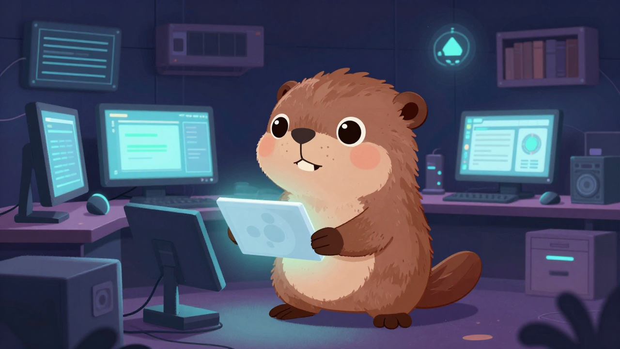 멀티미디어연구원 직업 종사자가 업무를 수행하는 모습