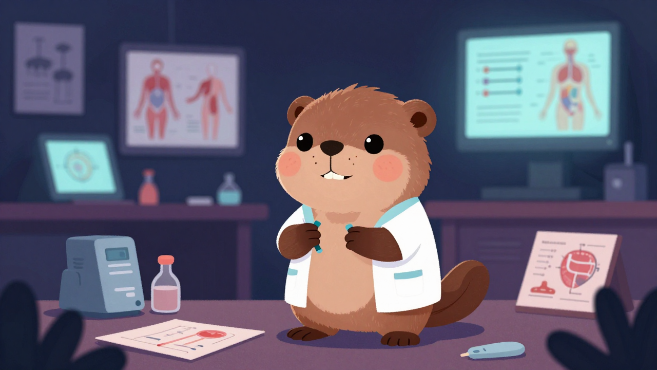 메디컬일러스트레이터 직업 종사자가 업무를 수행하는 모습