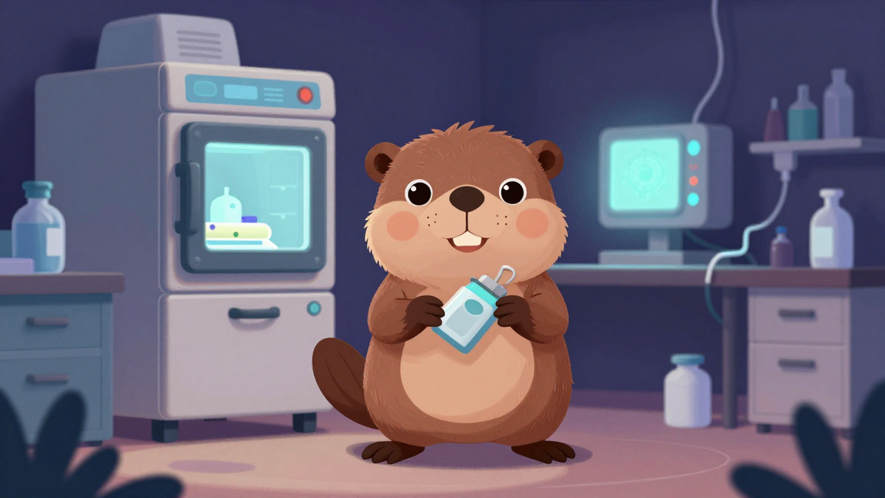 멸균관리사 직업 종사자가 업무를 수행하는 모습