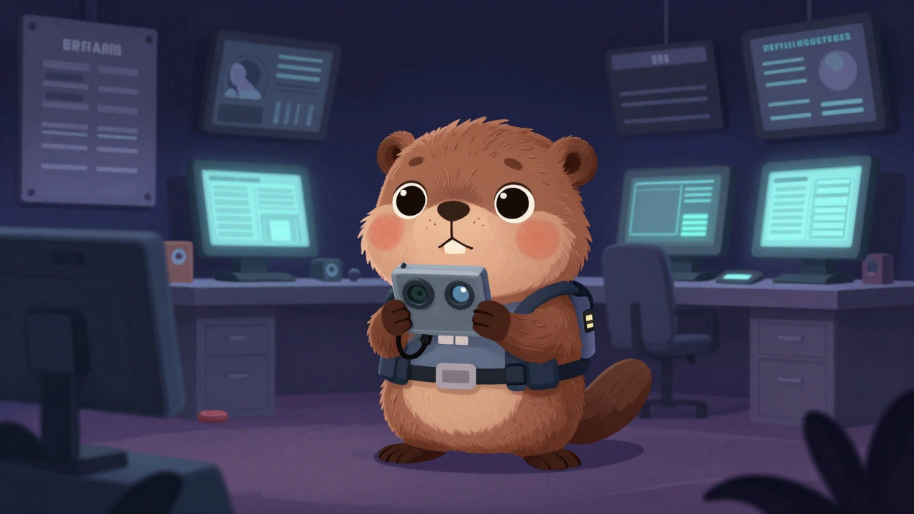 모니터요원(일반) 직업 종사자가 업무를 수행하는 모습