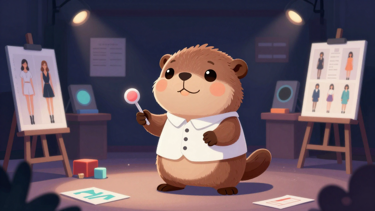 모델강사 직업 종사자가 업무를 수행하는 모습