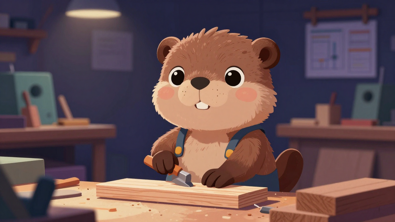 목공소작업원 직업 종사자가 업무를 수행하는 모습