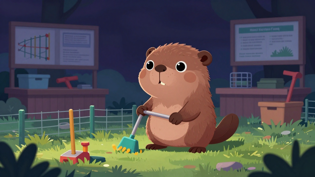 목초지관리원 직업 종사자가 업무를 수행하는 모습