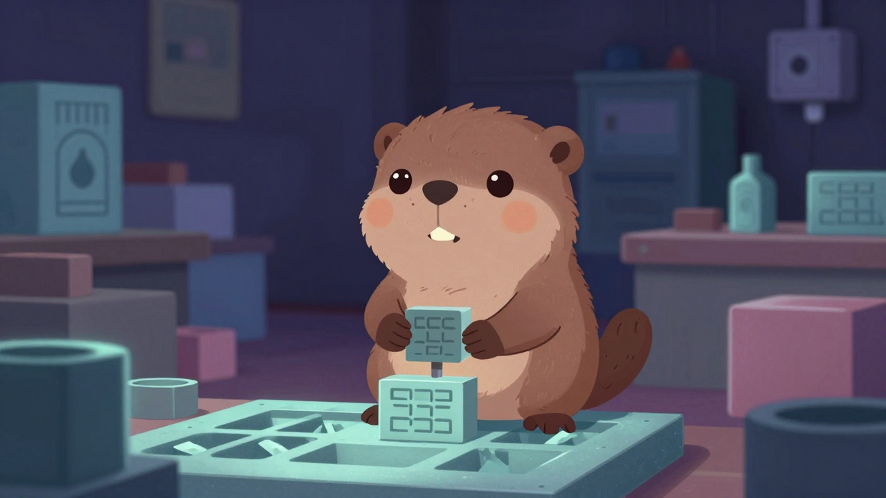 몰드주형원 직업 종사자가 업무를 수행하는 모습