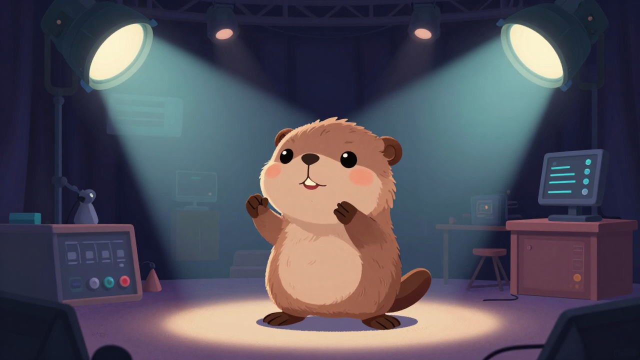 무대조명디자이너 직업 종사자가 업무를 수행하는 모습