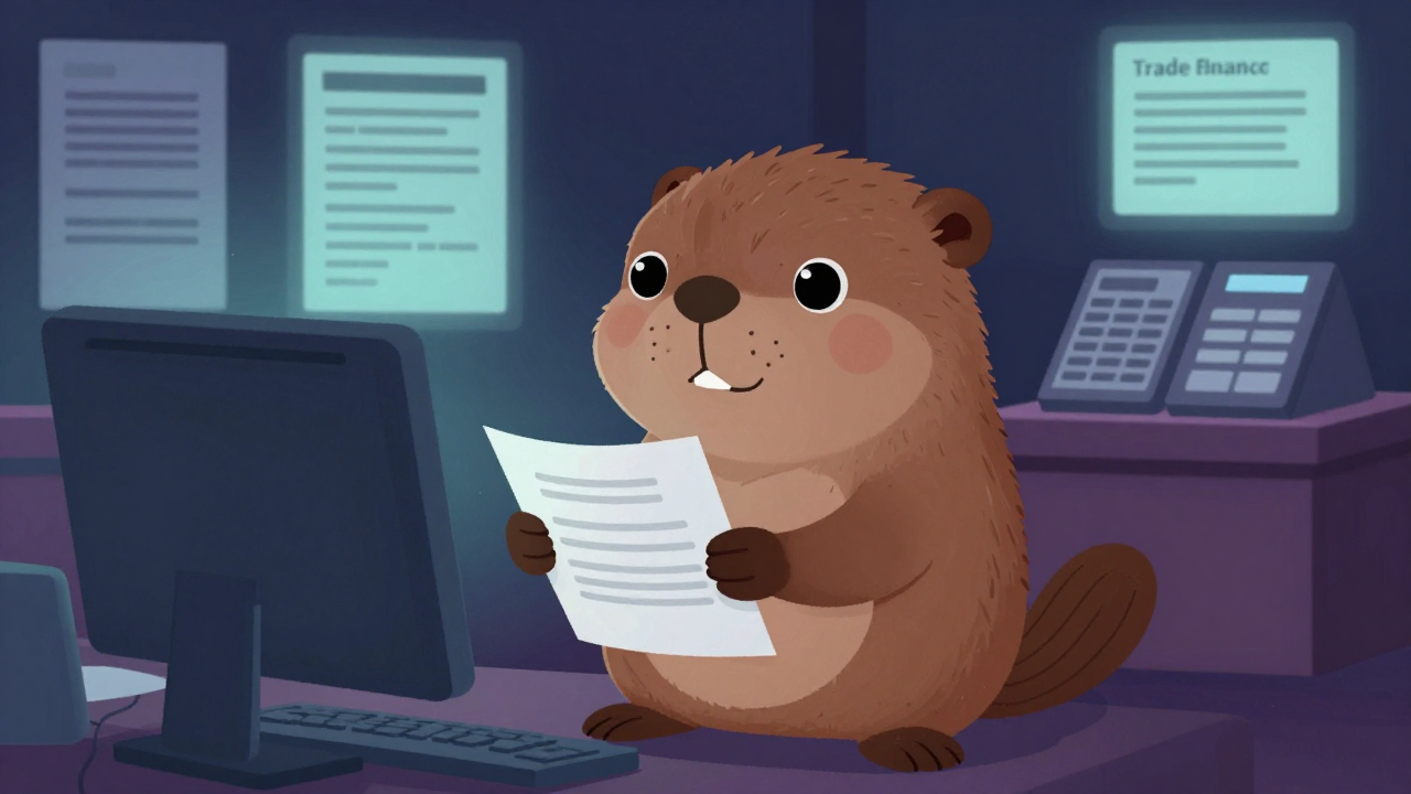 무역금융사무원 직업 종사자가 업무를 수행하는 모습