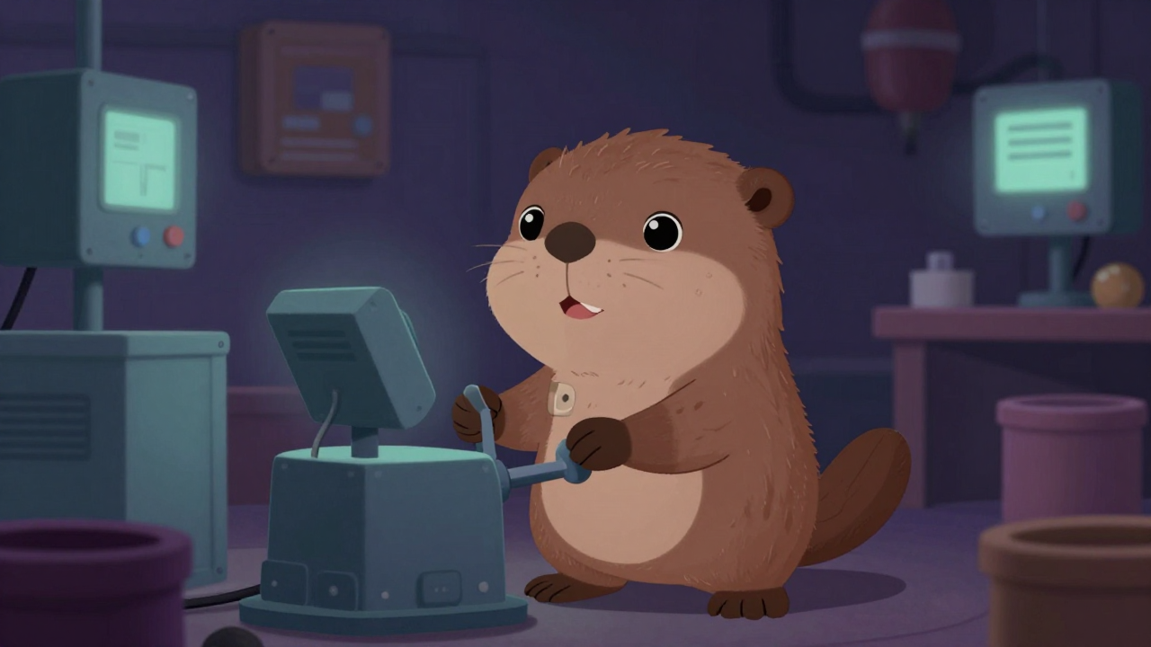 무전기조립원 직업 종사자가 업무를 수행하는 모습