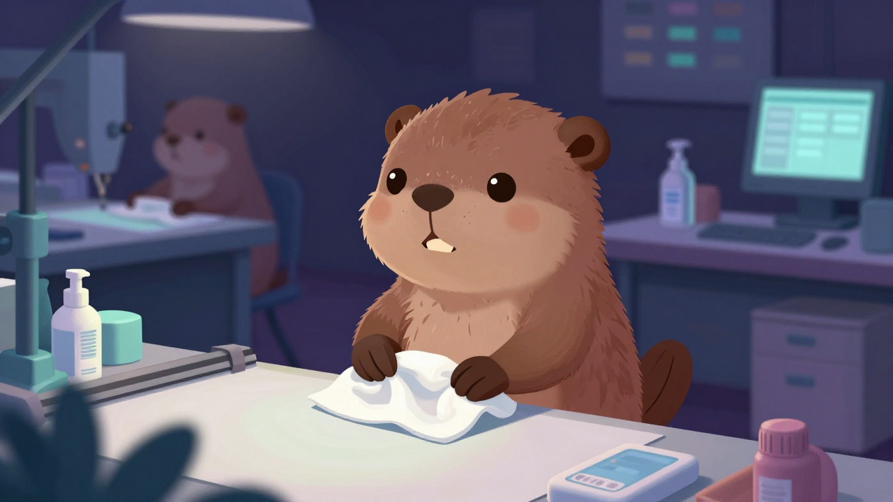 문지제작반장 직업 종사자가 업무를 수행하는 모습