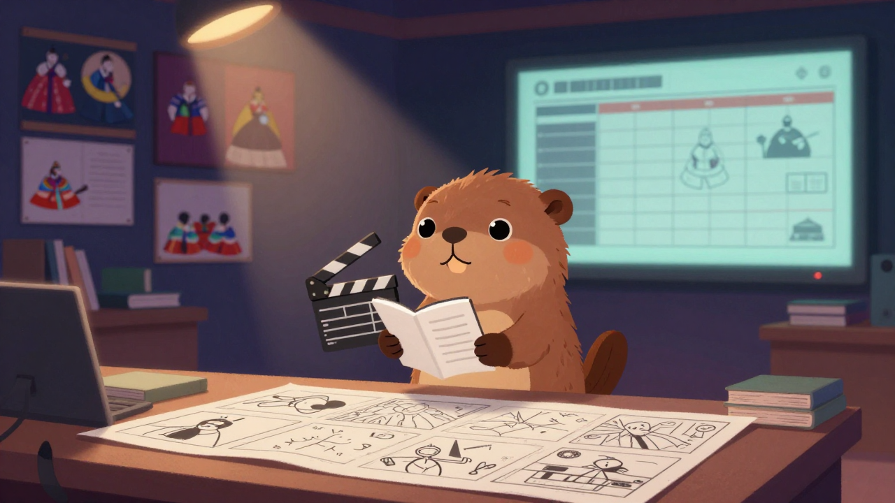 문화 콘텐츠 전문가 직업 종사자가 업무를 수행하는 모습