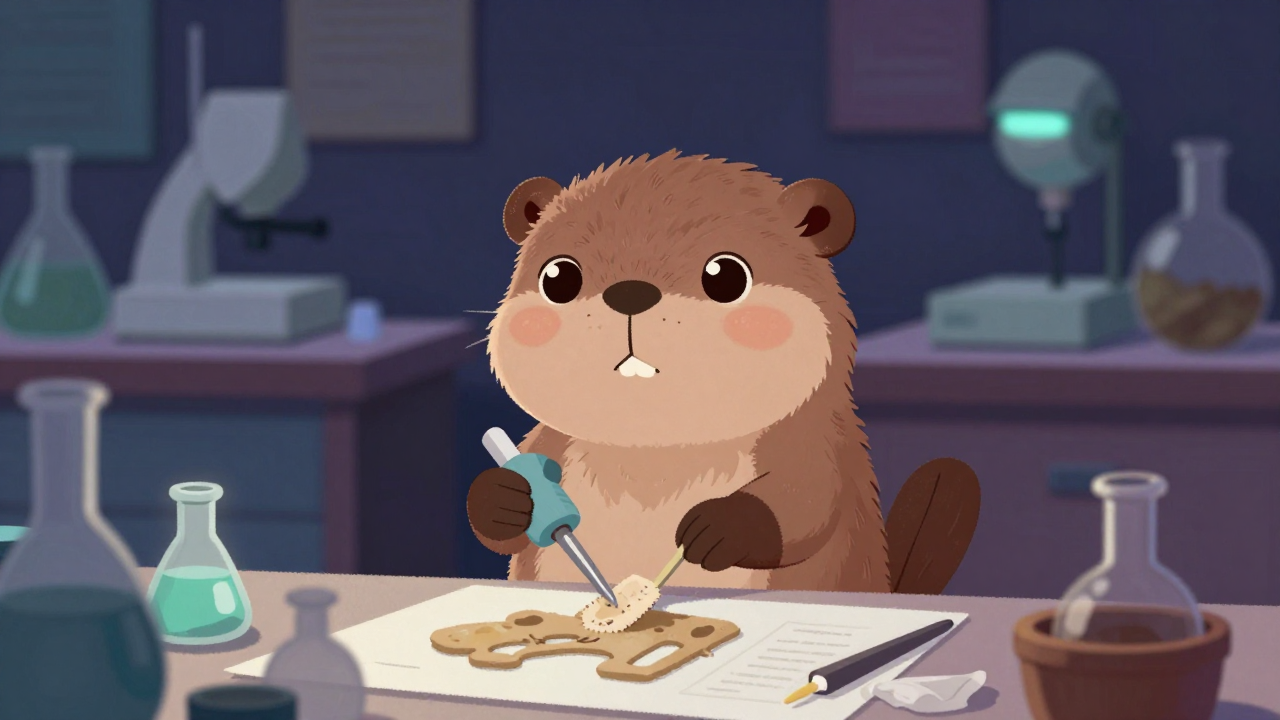 문화재보존원 직업 종사자가 업무를 수행하는 모습