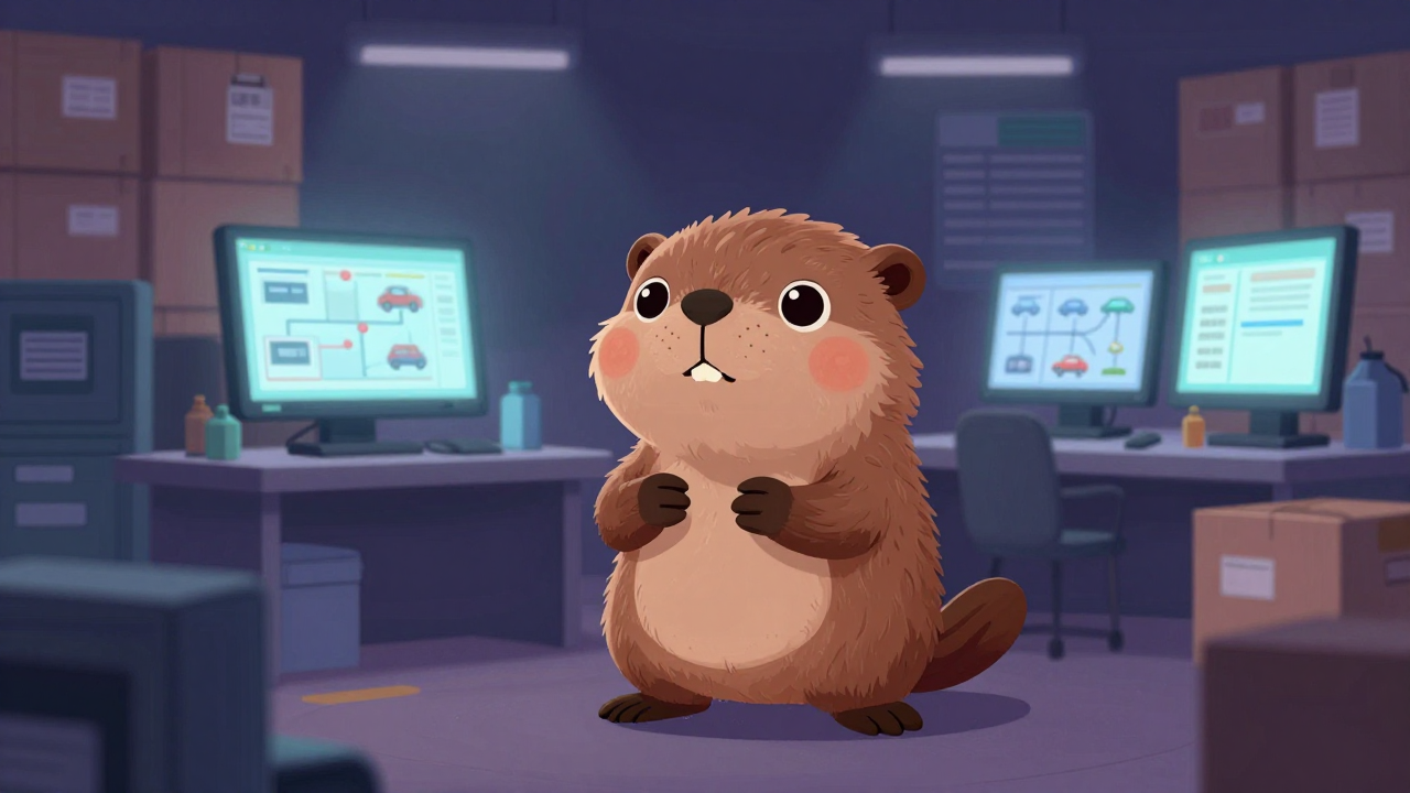 물류관리사 직업 종사자가 업무를 수행하는 모습