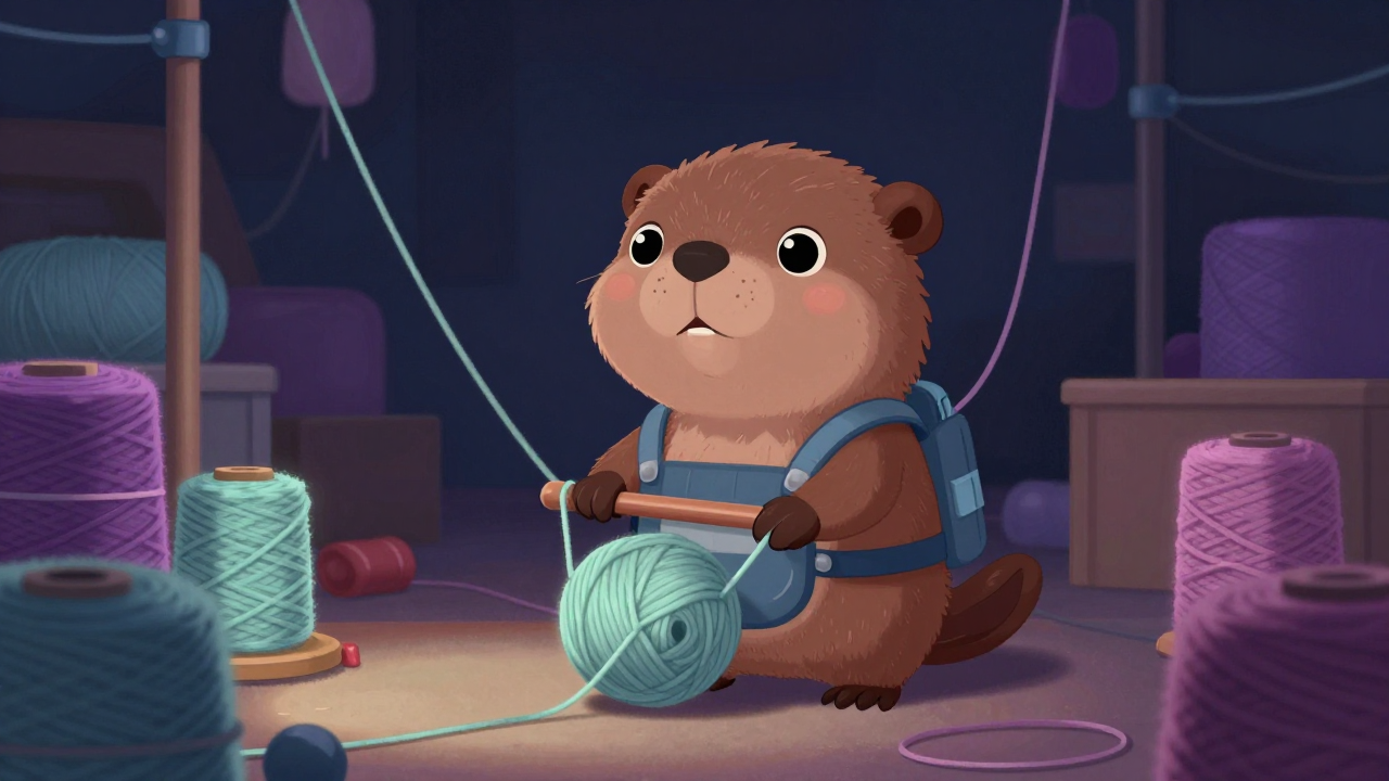 미연신사운반원 직업 종사자가 업무를 수행하는 모습