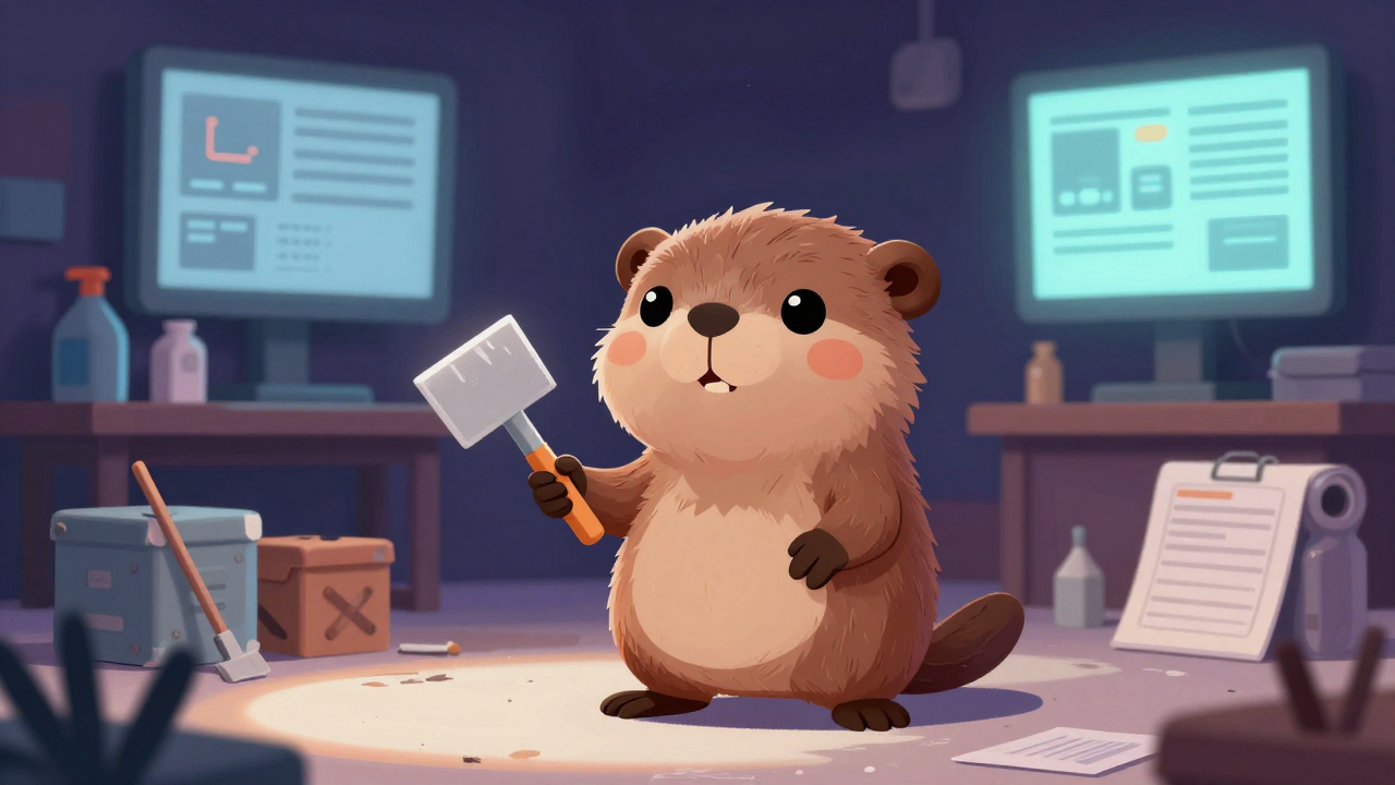 미장반장(일반) 직업 종사자가 업무를 수행하는 모습