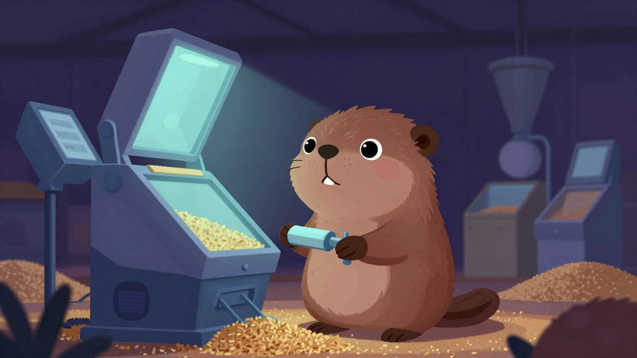 밀정선기조작원 직업 종사자가 업무를 수행하는 모습