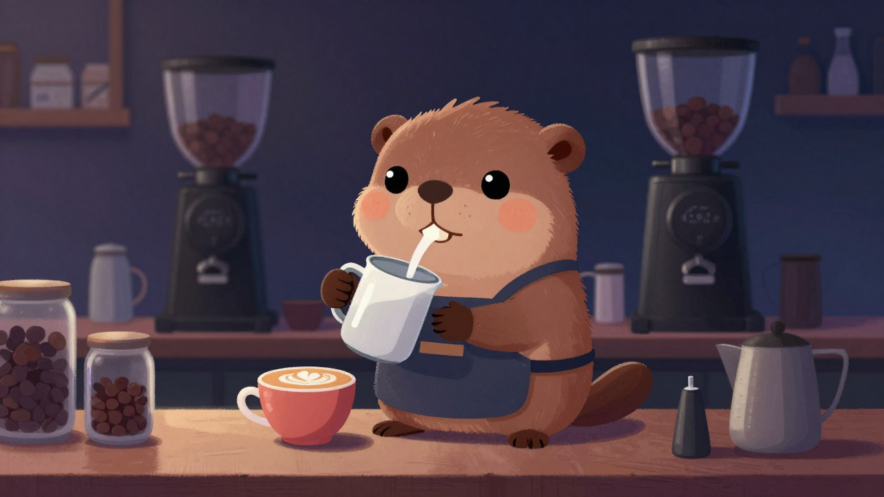 바리스타 직업 종사자가 업무를 수행하는 모습