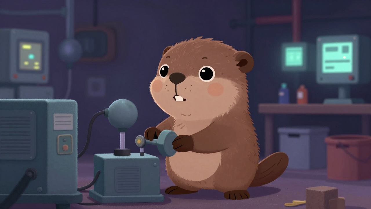 발전용수설비운전원 직업 종사자가 업무를 수행하는 모습