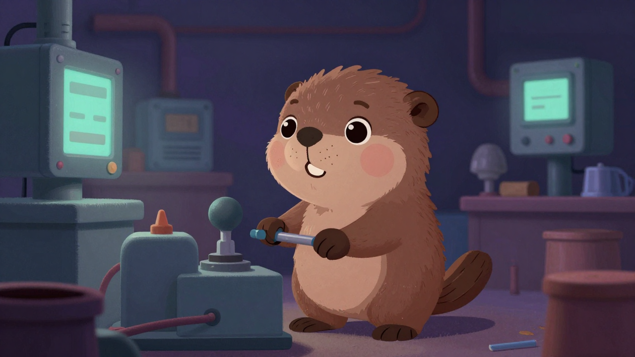 발전용연료전지모니터링원 직업 종사자가 업무를 수행하는 모습