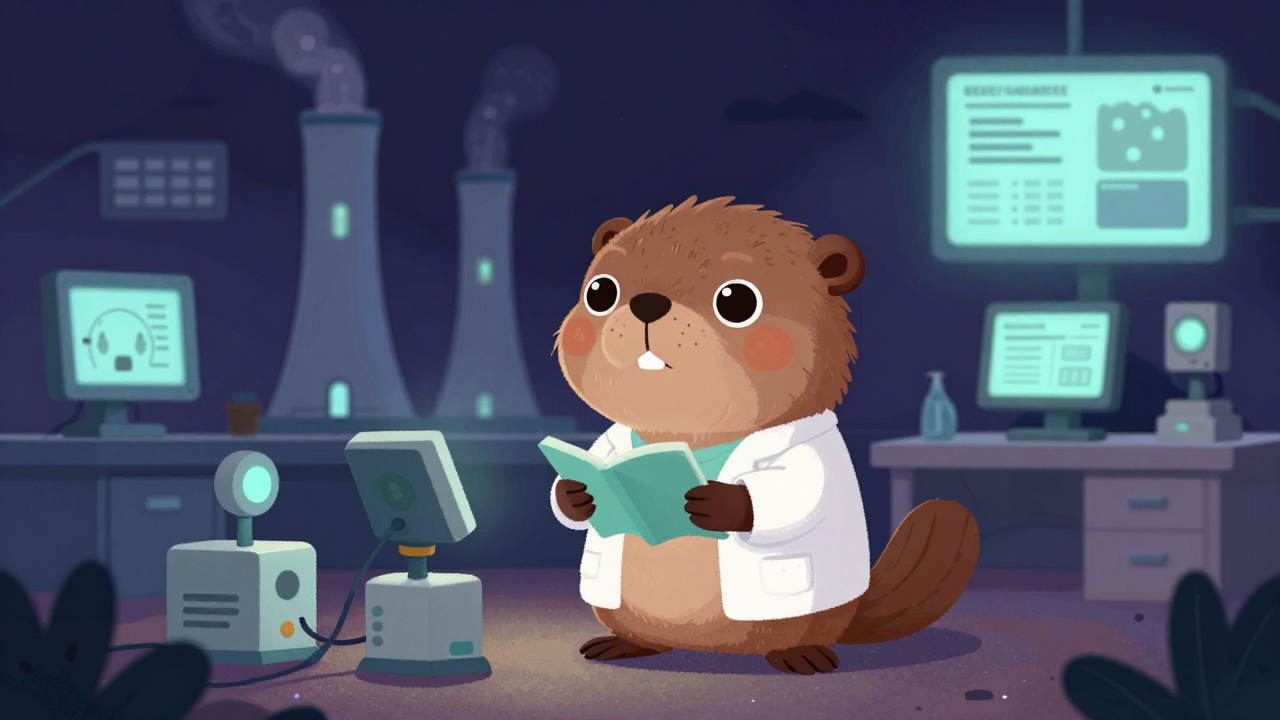 발전환경연구원 직업 종사자가 업무를 수행하는 모습