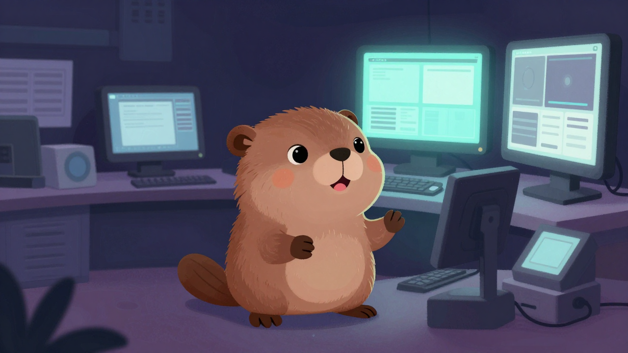 방송모니터요원 직업 종사자가 업무를 수행하는 모습