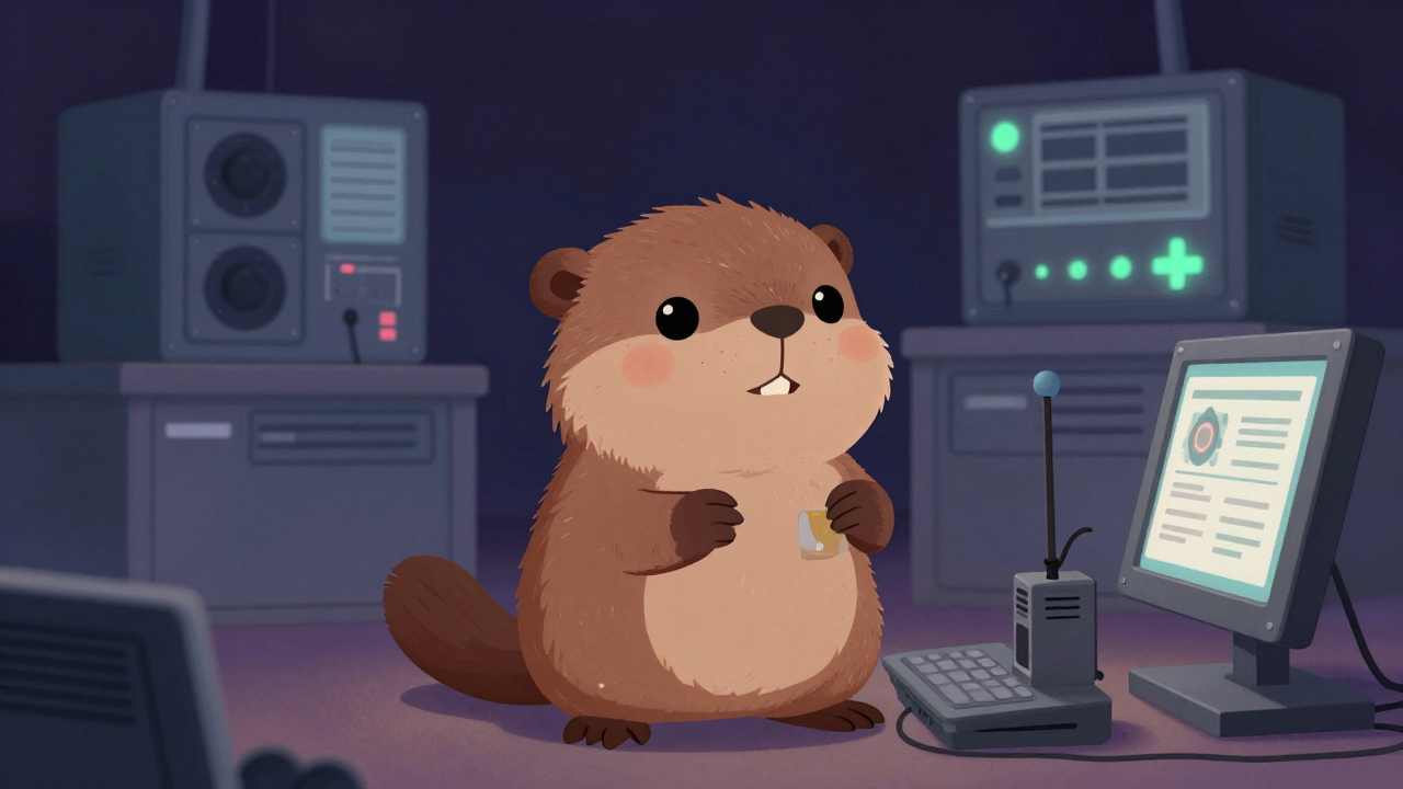 방송송출기사 직업 종사자가 업무를 수행하는 모습