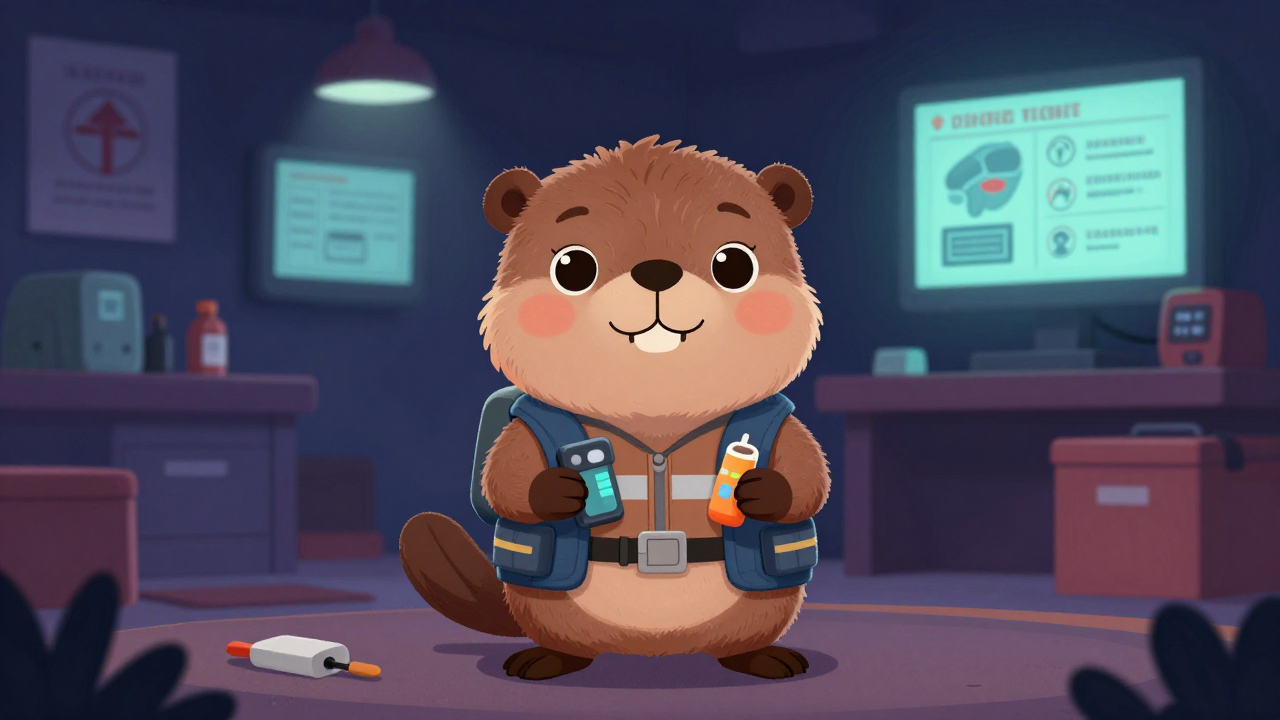 방재전문가 직업 종사자가 업무를 수행하는 모습