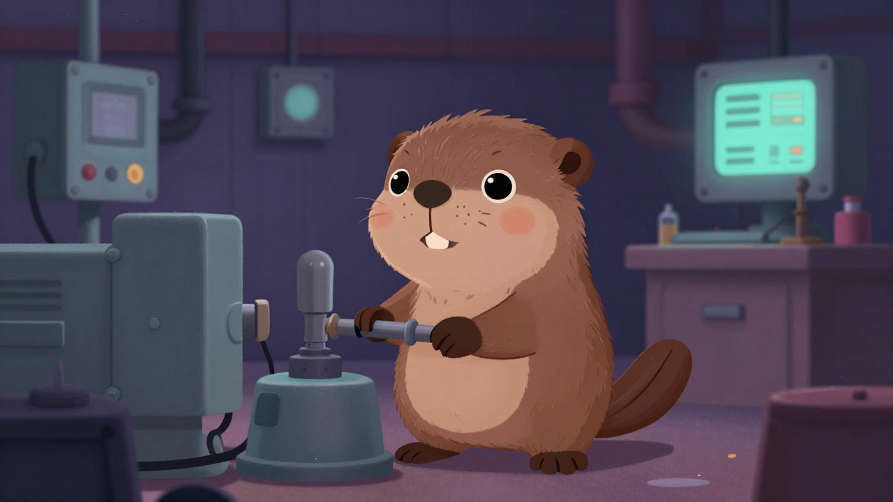 배전설비운영원 직업 종사자가 업무를 수행하는 모습