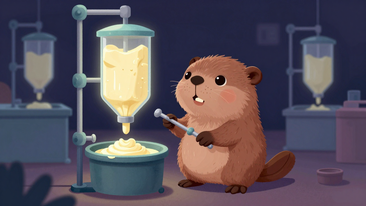 버터교유기조작원 직업 종사자가 업무를 수행하는 모습