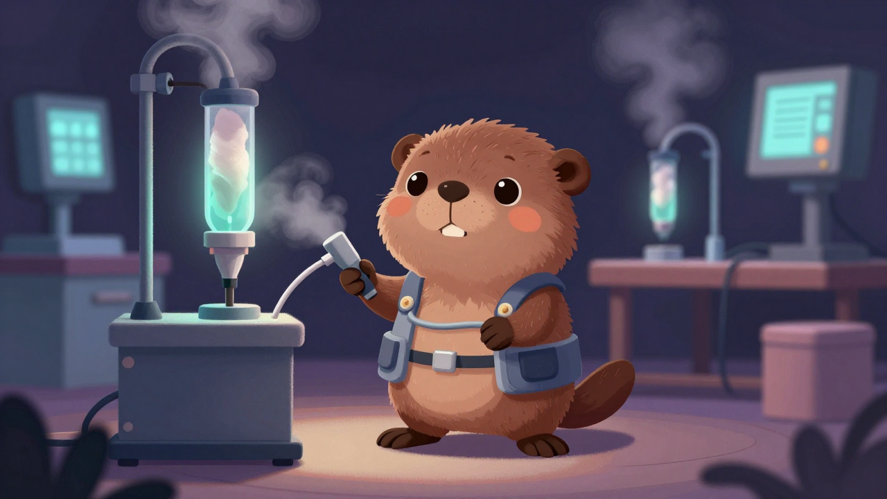 벌킹기운전원 직업 종사자가 업무를 수행하는 모습