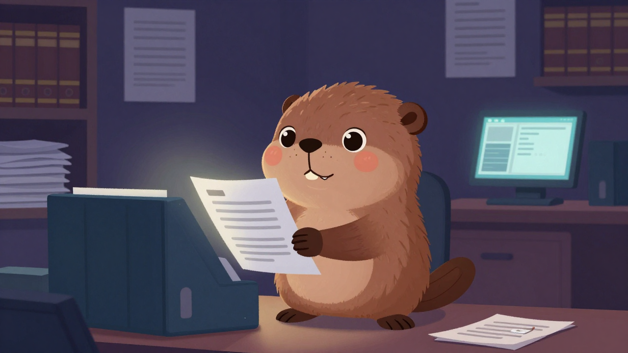 법률사무원 직업 종사자가 업무를 수행하는 모습