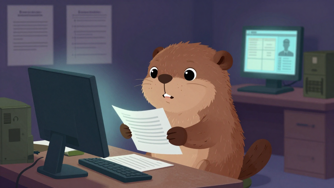 병무행정사무원 직업 종사자가 업무를 수행하는 모습