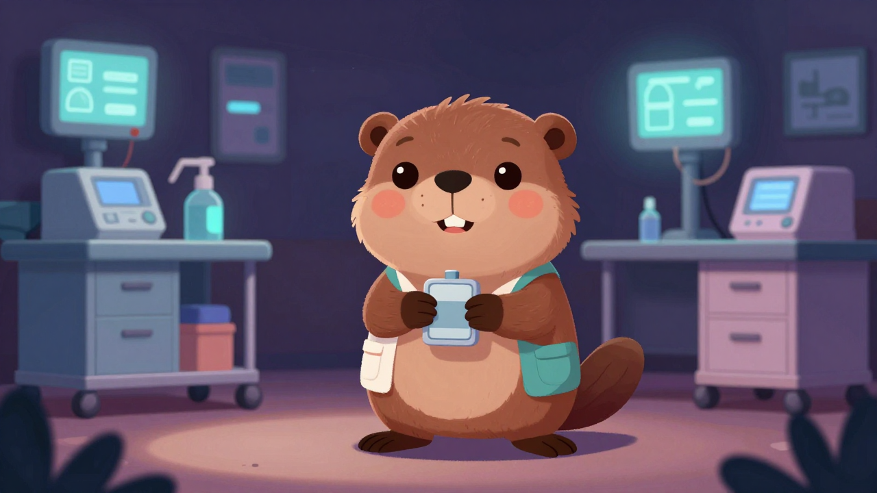 병원보조원 직업 종사자가 업무를 수행하는 모습