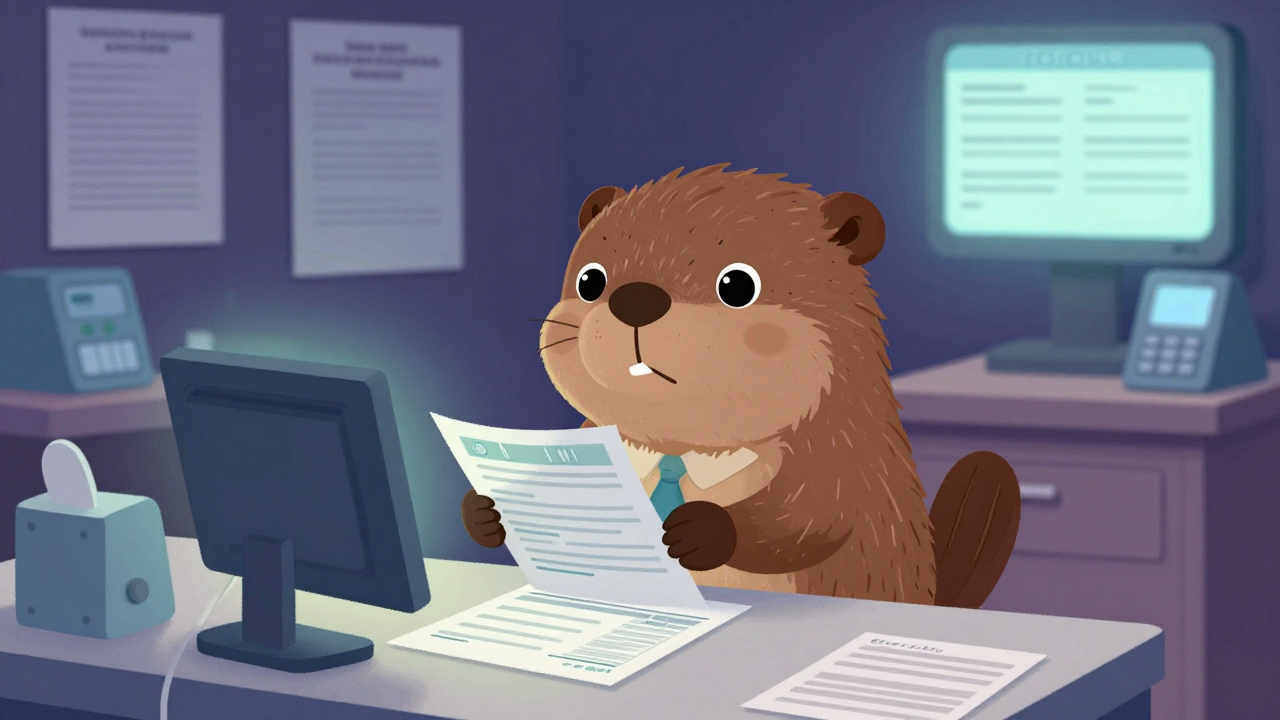 병원수가원 직업 종사자가 업무를 수행하는 모습