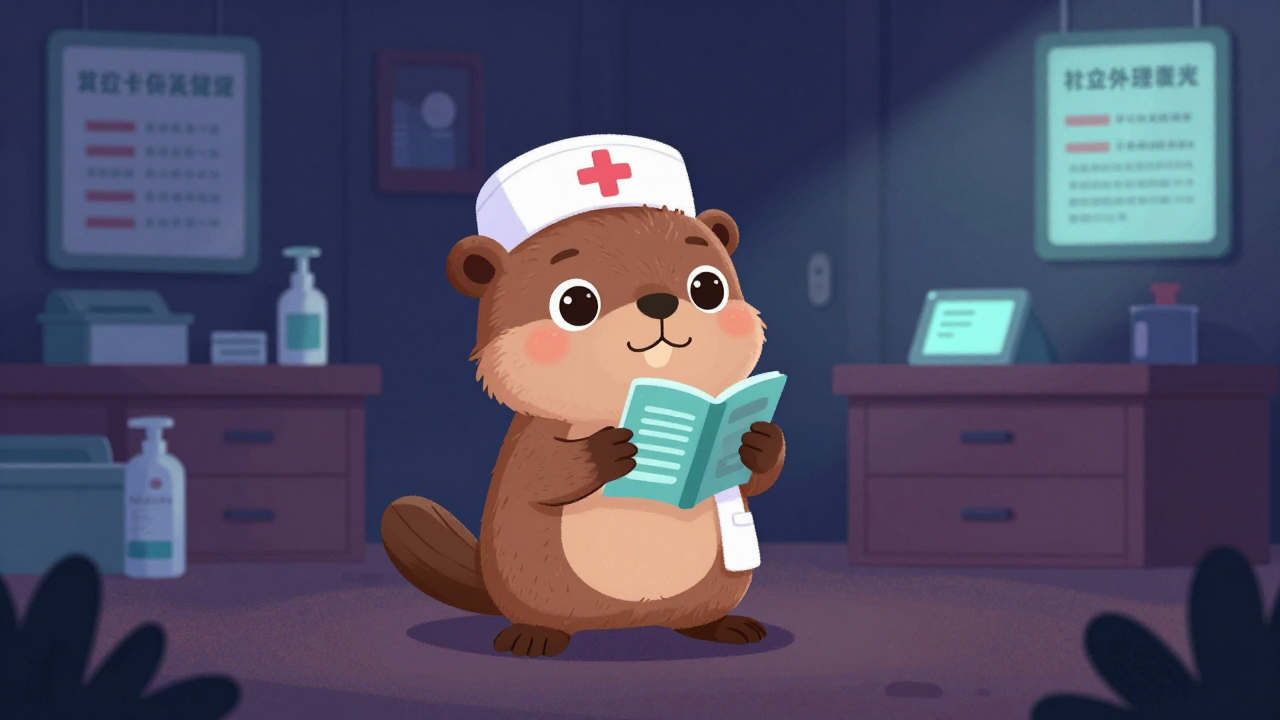 보건전문간호사 직업 종사자가 업무를 수행하는 모습