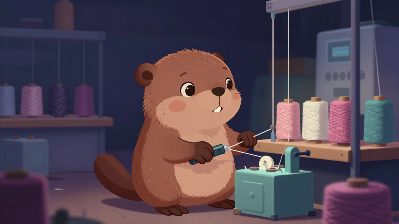 보빈준비원 직업 종사자가 업무를 수행하는 모습