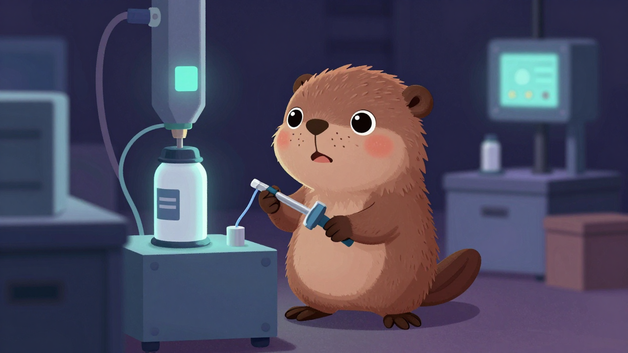 보온병진공기조작원 직업 종사자가 업무를 수행하는 모습