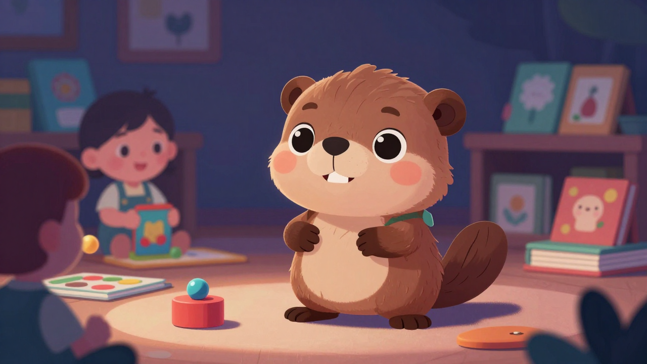 보육교사 직업 종사자가 업무를 수행하는 모습