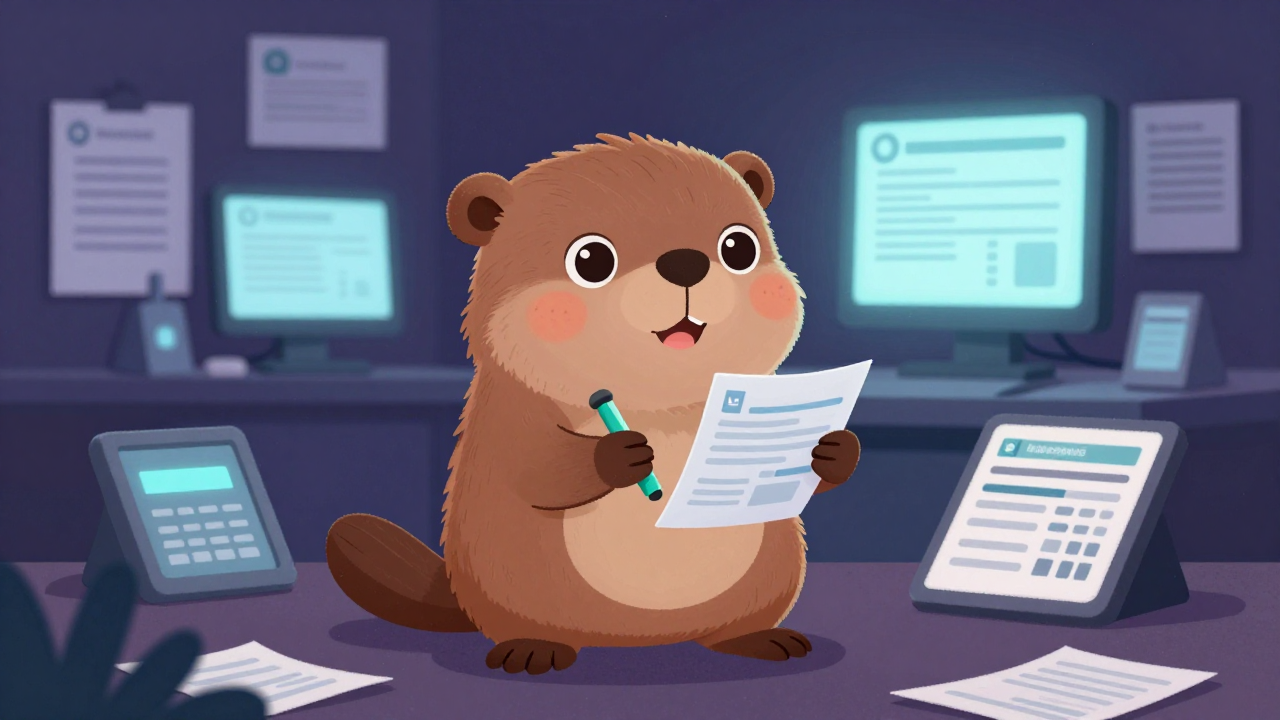 보험금지급원 직업 종사자가 업무를 수행하는 모습