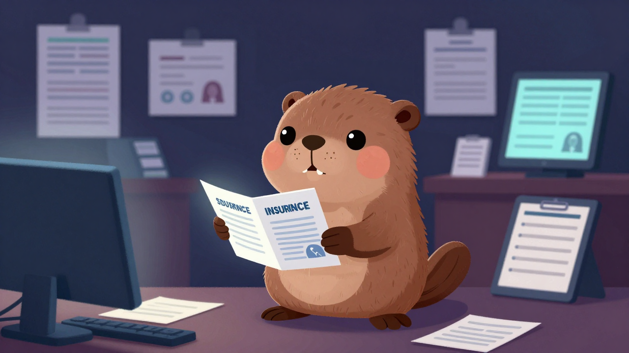 보험모집인 직업 종사자가 업무를 수행하는 모습