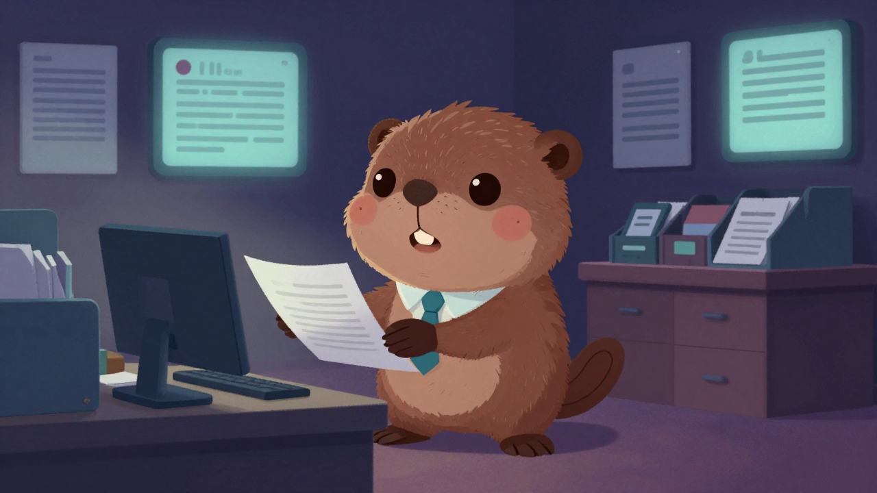 보험사무지원사무원 직업 종사자가 업무를 수행하는 모습