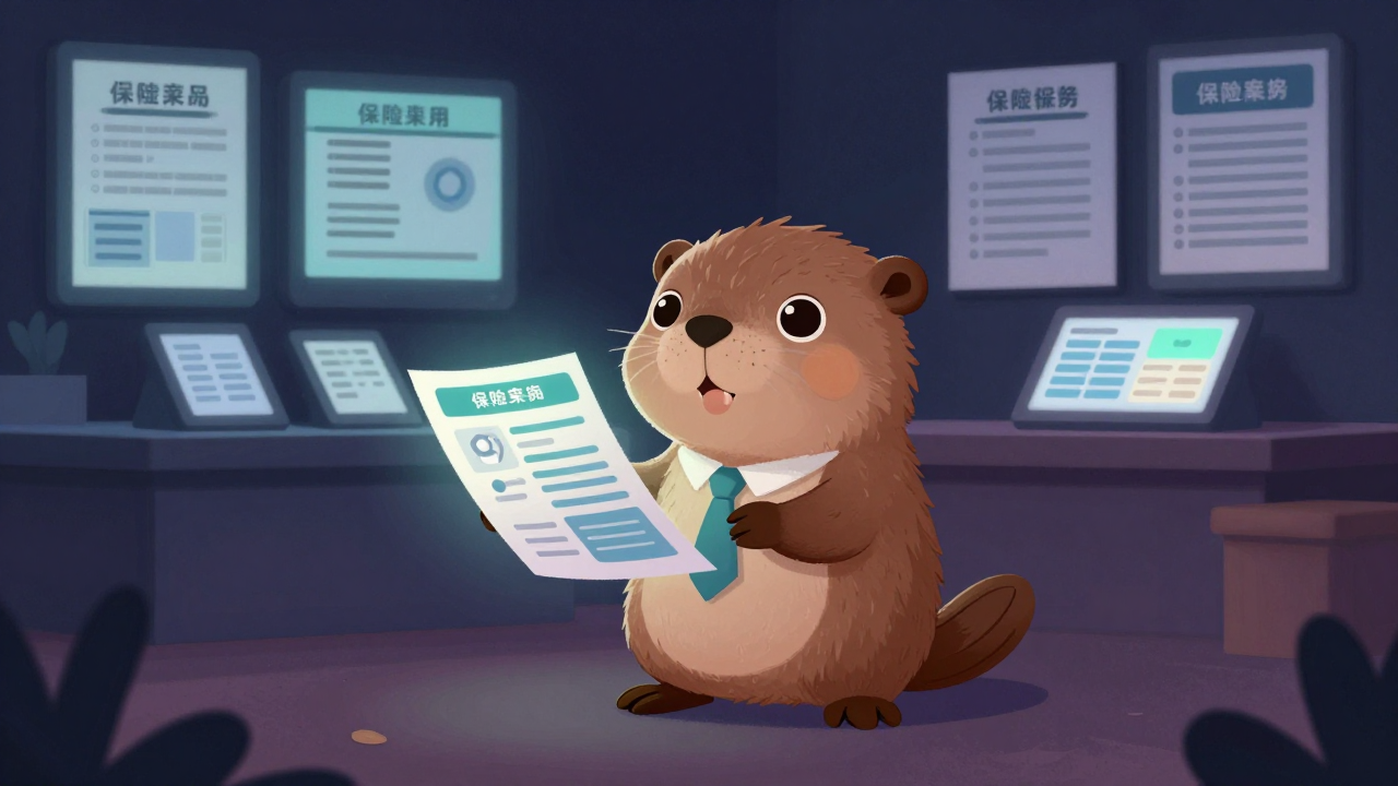 보험중개인 직업 종사자가 업무를 수행하는 모습