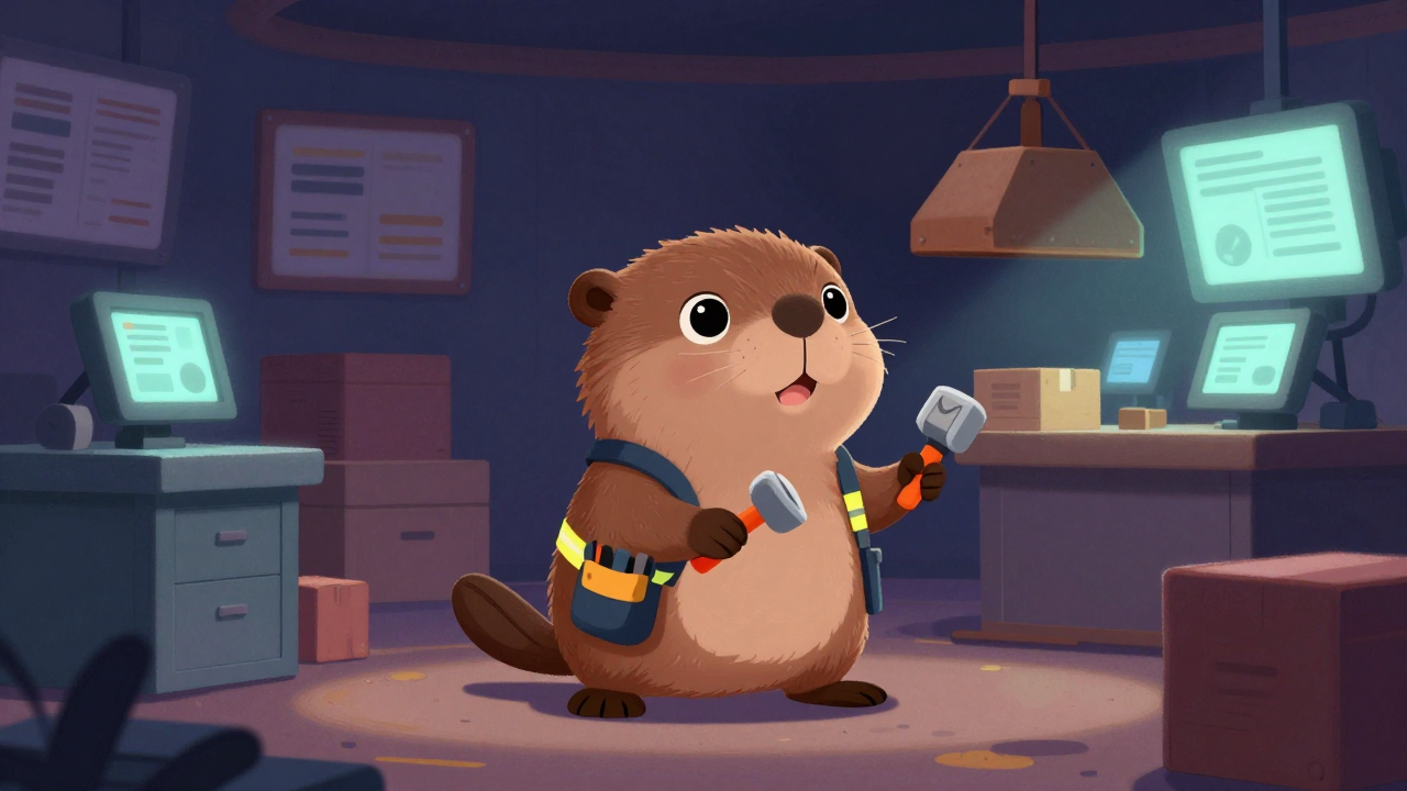 본선하역반장 직업 종사자가 업무를 수행하는 모습