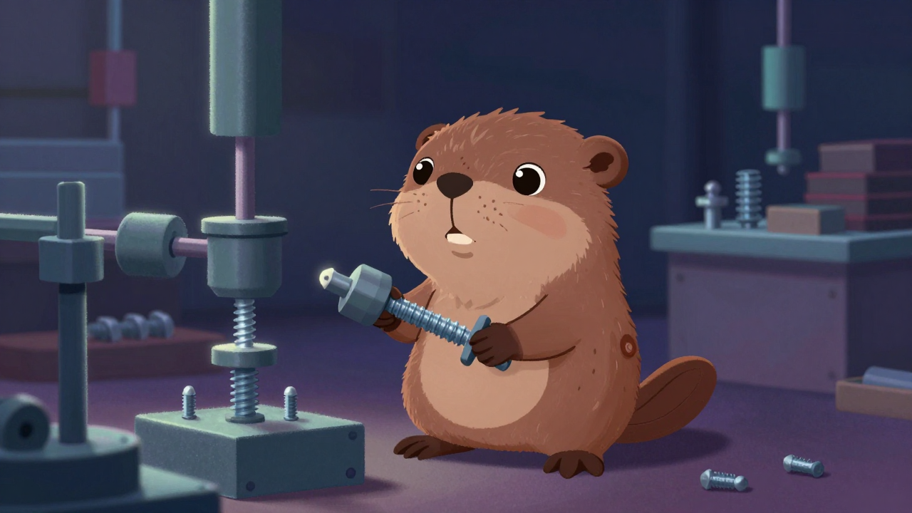 볼트도금원 직업 종사자가 업무를 수행하는 모습