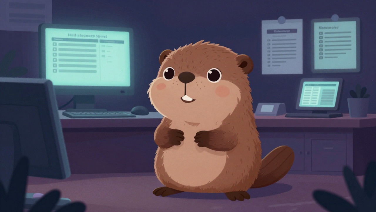 부동산중개보조원 직업 종사자가 업무를 수행하는 모습