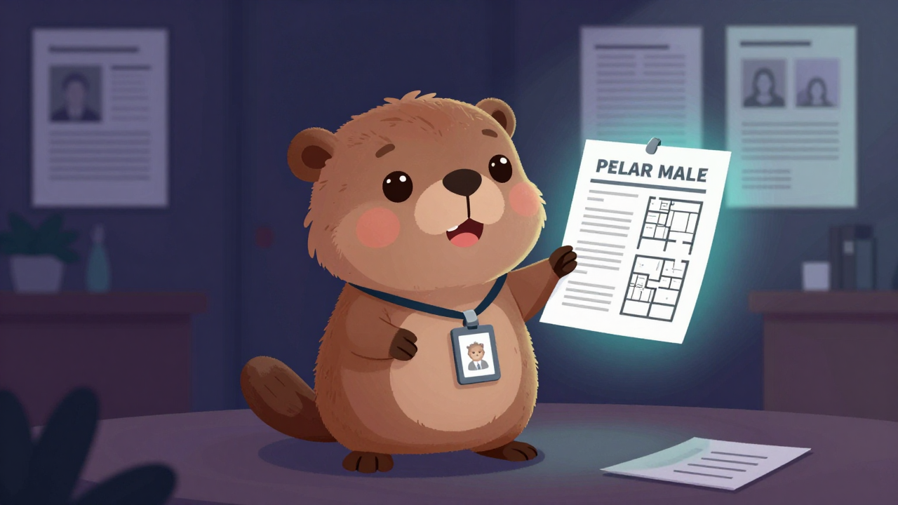 부동산중개인 직업 종사자가 업무를 수행하는 모습