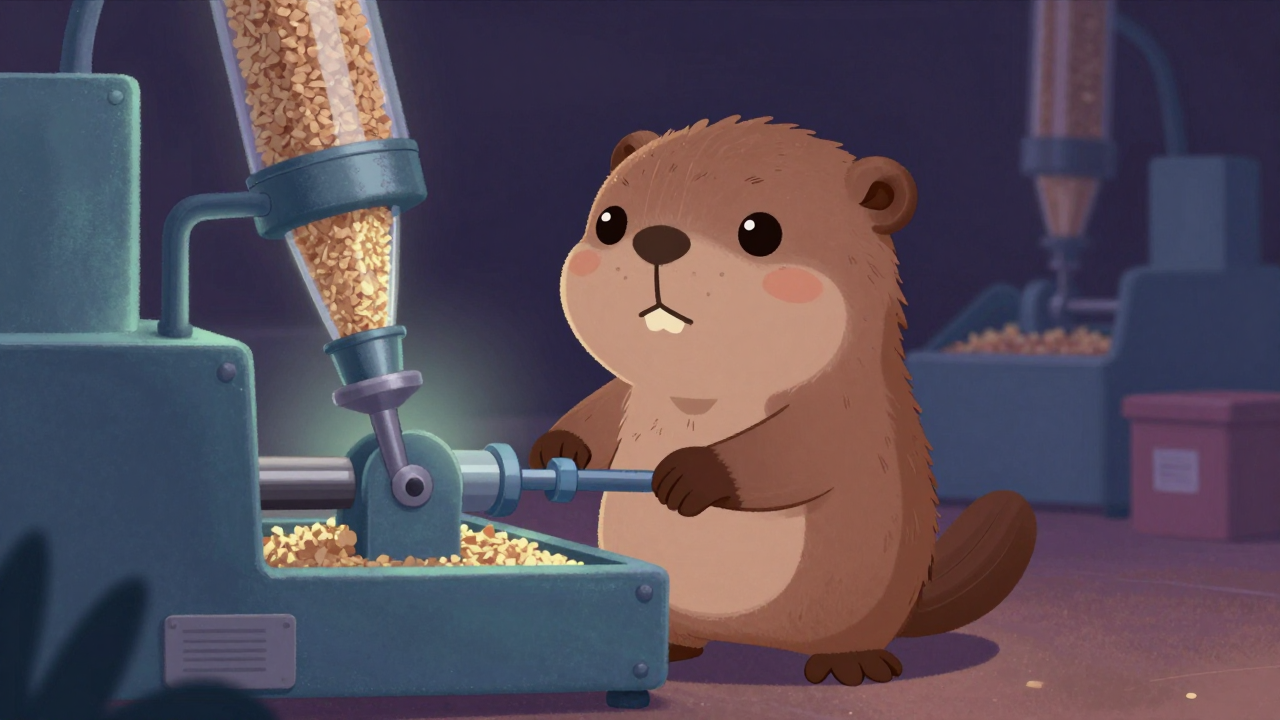 분단기조작원 직업 종사자가 업무를 수행하는 모습