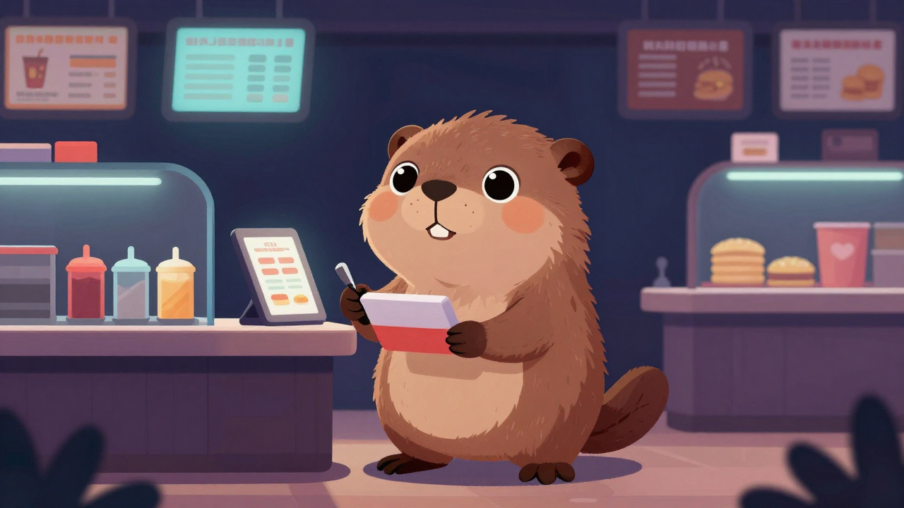 분식점시중원 직업 종사자가 업무를 수행하는 모습