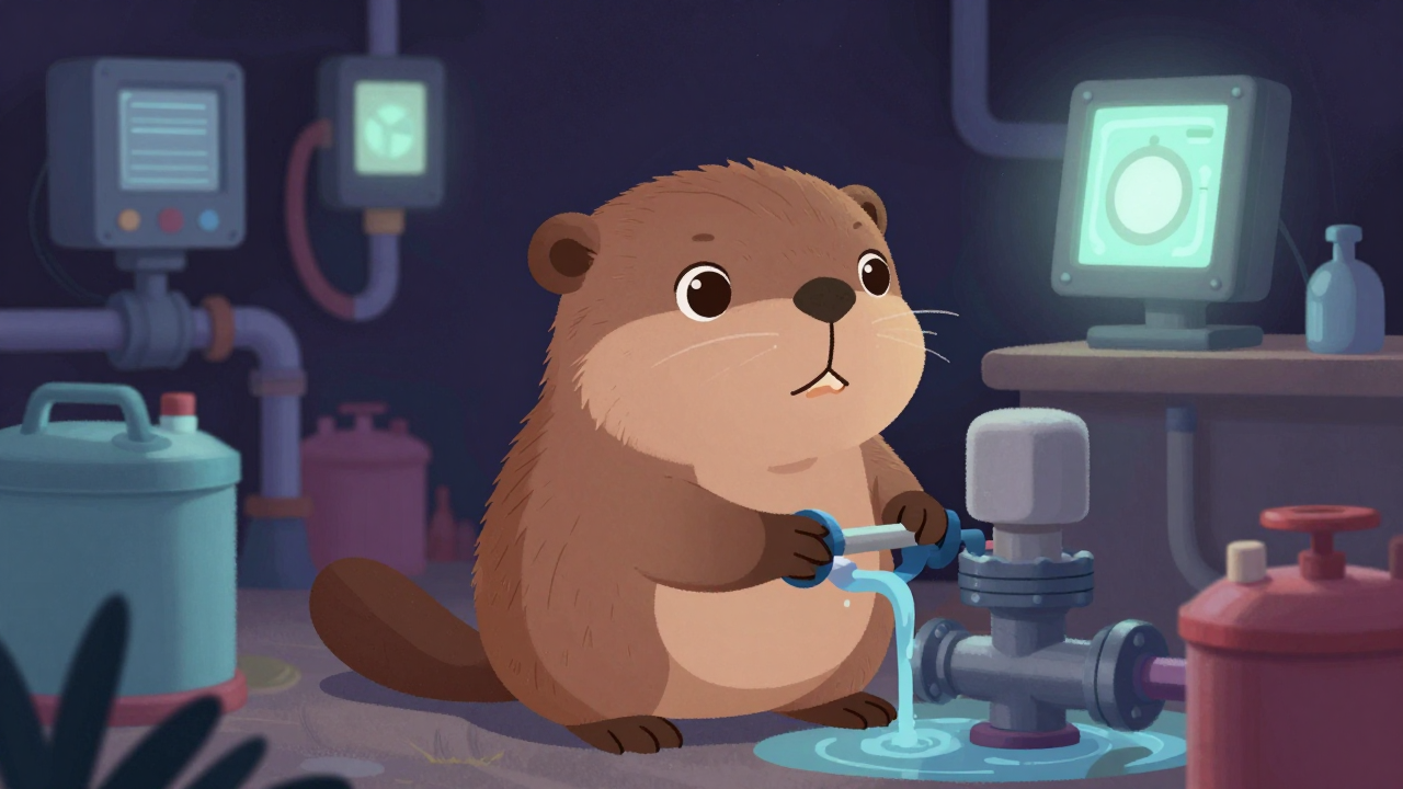 브라운관배기원 직업 종사자가 업무를 수행하는 모습