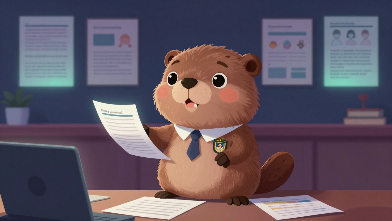 사설학원원장 직업 종사자가 업무를 수행하는 모습