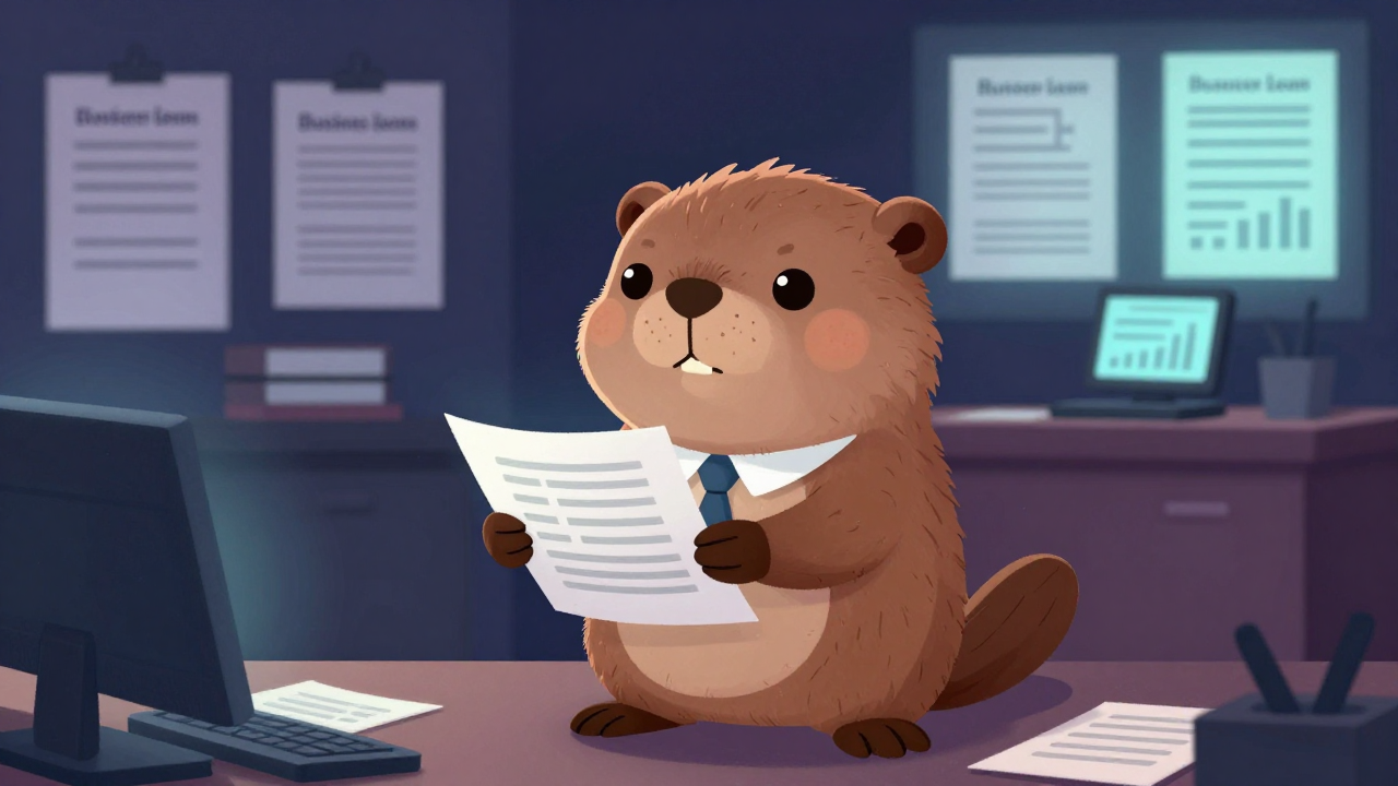 사업자금대출원 직업 종사자가 업무를 수행하는 모습